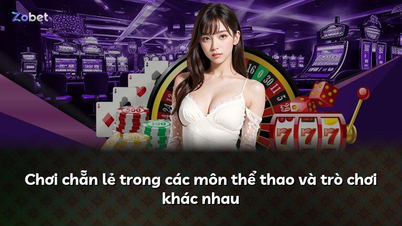 Chơi chẵn lẻ trong các môn thể thao và trò chơi khác nhau